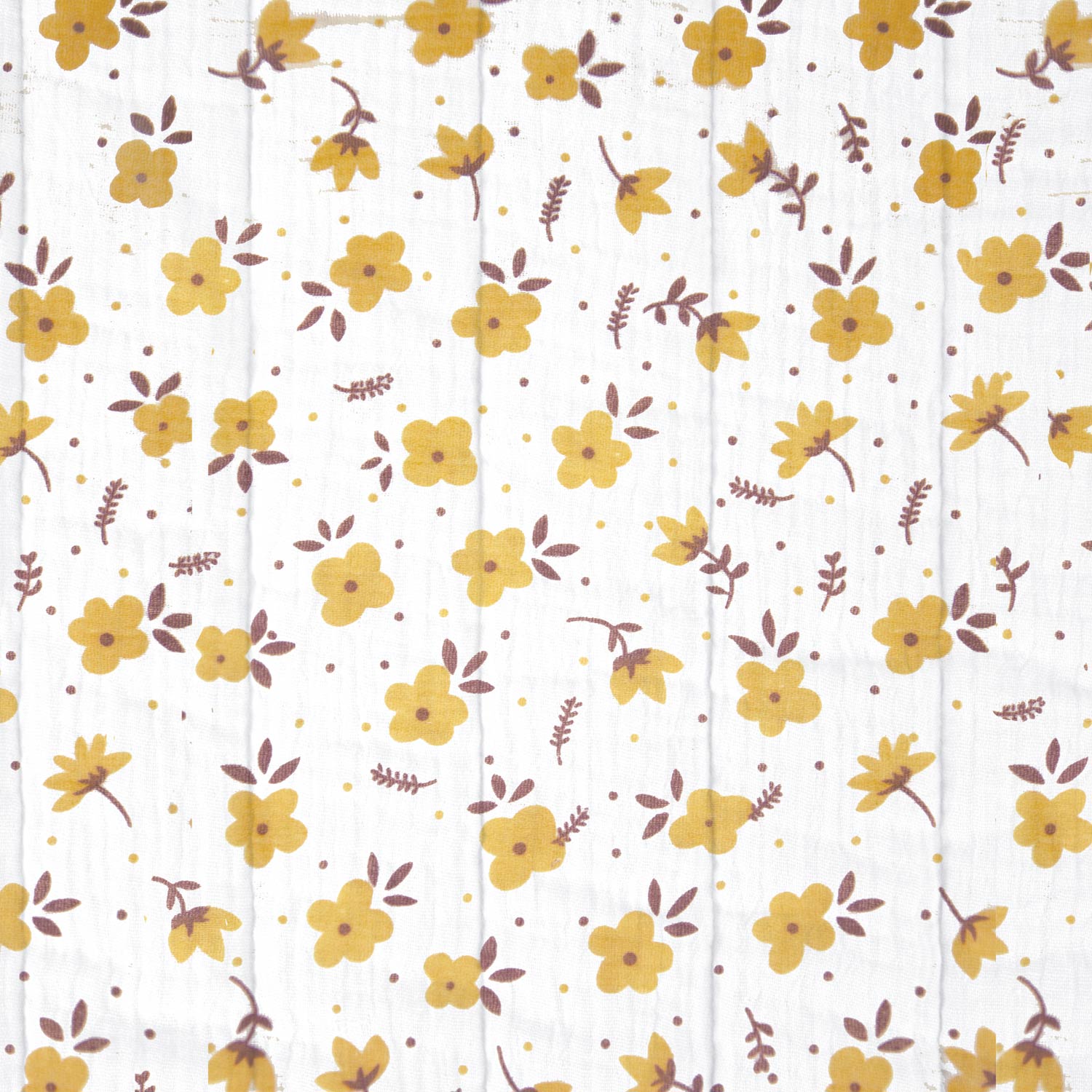 Gewatteerde mousseline crème wit print 'Padded Reindeer' - Katia Fabrics